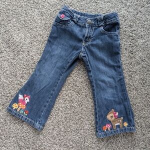 Gymboree Fall 2012 Woodland Friends Denim Jeans With Embroidered Accents
